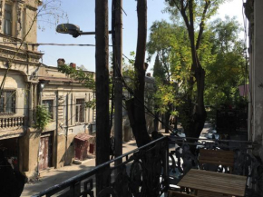 On the balcony